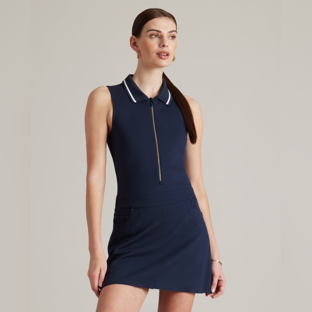 Rhone Pin High Ponte Dress Large B305